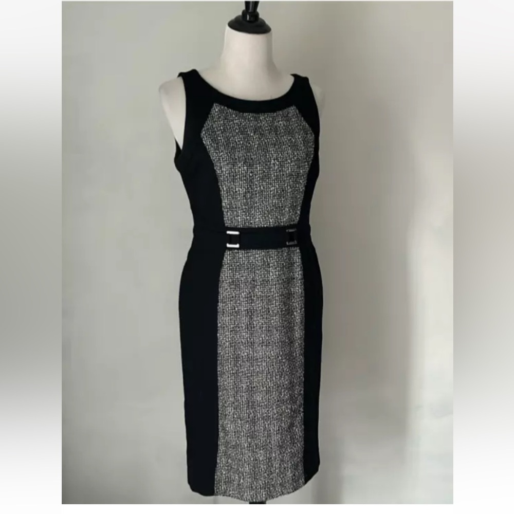 OFFERS WHBM Black and White Tweed Dress